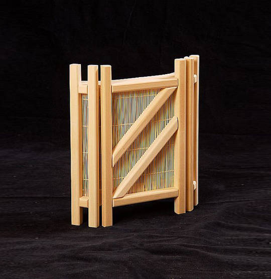 Абажур угловой с бамбуковой вставкой (Z)